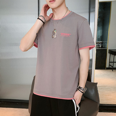 Ανδρικό μπλουζάκι με κοντά μανίκια σε διάφορα μοντέλα