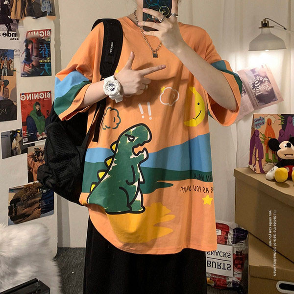 Meeste vabaaja t-särk trükiga