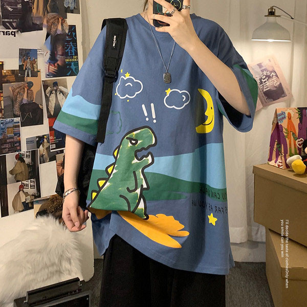 Meeste vabaaja t-särk trükiga