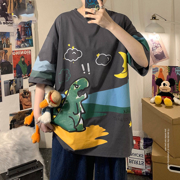 Meeste vabaaja t-särk trükiga