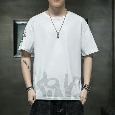 Uue mudeli lai ovaalse kaelusega meeste T-särk