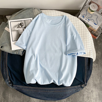 Ανδρικό μπλουζάκι απλό μοντέλο με οβάλ λαιμόκοψη