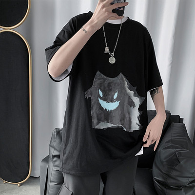 Καλοκαιρινό T-shirt φαρδύ μοντέλο με απλικέ