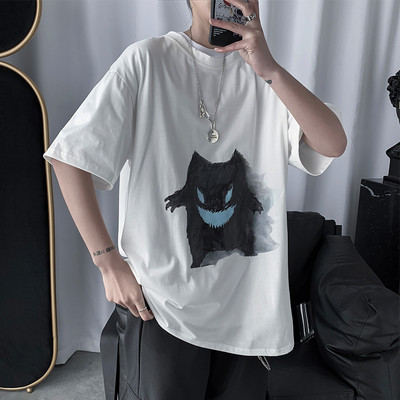 Καλοκαιρινό T-shirt φαρδύ μοντέλο με απλικέ