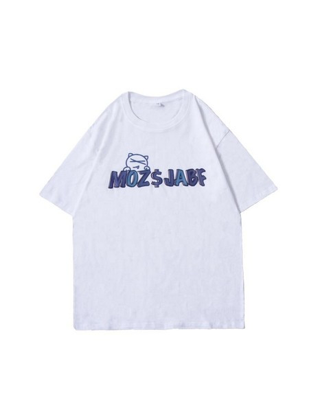 Ανδρικό μπλουζάκι casual με επιγραφή φαρδύ μοντέλο