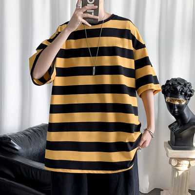 Лятна раирана тениска за мъже