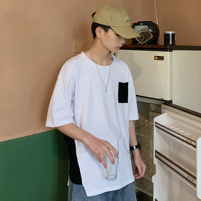 Suvine meeste t-särk tasku ja küljelõhikutega