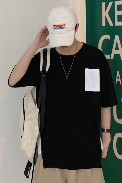 Suvine meeste t-särk tasku ja küljelõhikutega