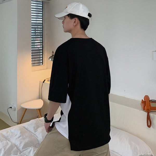 Suvine meeste t-särk tasku ja küljelõhikutega