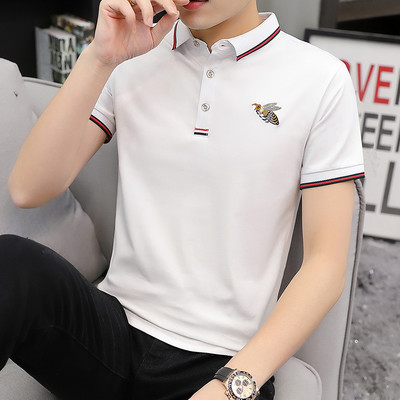 Uue mudeli klassikalise krae ja tikandiga meeste pluus