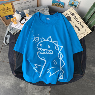 Ανδρικό μπλουζάκι με τύπωμα - φαρδύ μοντέλο