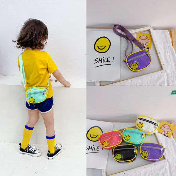 Κομψή παιδική μικρή τσάντα με φερμουάρ