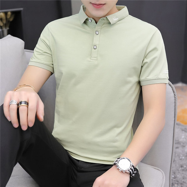 Ανδρική μπλούζα με κλασικό κολάρο και κουμπιά - σε διάφορα χρώματα