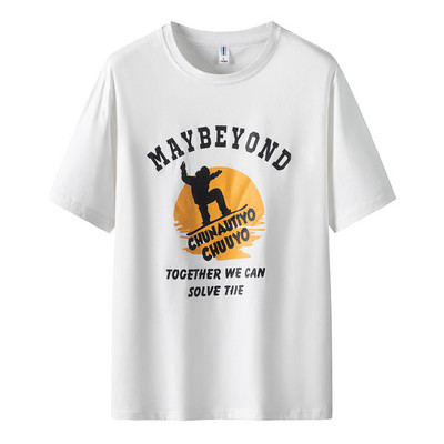 Suvine meeste T-särk kirja ja aplikatsiooniga