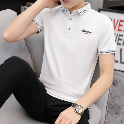 Ανδρική μπλούζα νέου μοντέλου με κέντημα και κλασικό κολάρο σε διάφορα χρώματα