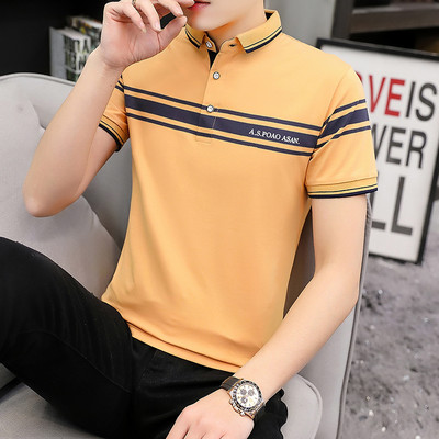 Ανδρική μπλούζα νέου μοντέλου με κέντημα και κλασικό κολάρο σε διάφορα χρώματα