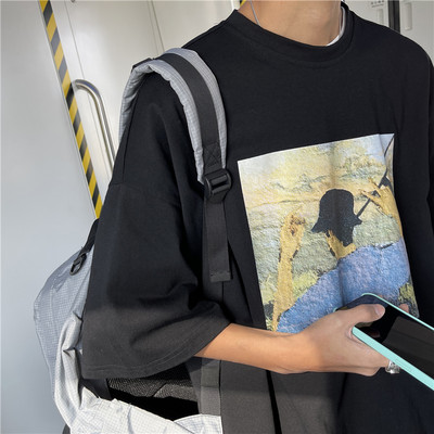 Ανδρικό μπλουζάκι με απλικέ χρώμα - για άντρες