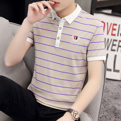 Uue mudeli lühikeste varrukate ja tikandiga meeste pluus