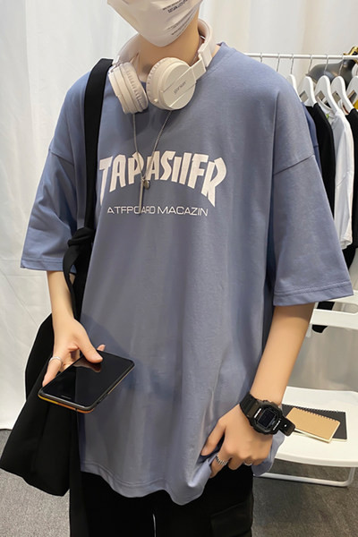 Suvine kirjadega T-särk meestele