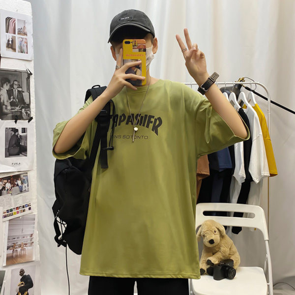 Suvine kirjadega T-särk meestele