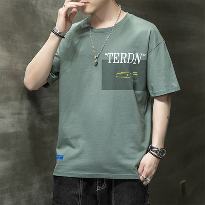 Ανδρικό μπλουζάκι με απλικέ - απλό μοντέλο