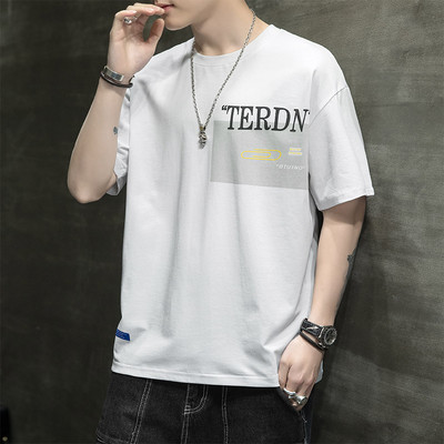 Ανδρικό μπλουζάκι με απλικέ - απλό μοντέλο