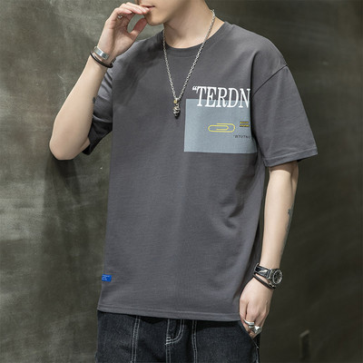 Ανδρικό μπλουζάκι με απλικέ - απλό μοντέλο