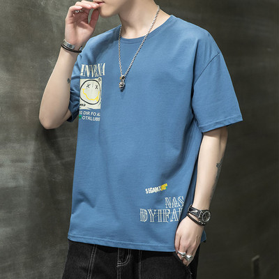 Ανδρικό μπλουζάκι με απλικέ - απλό μοντέλο