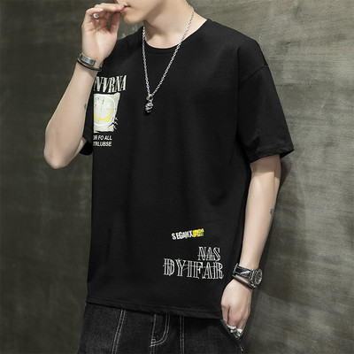 Ανδρικό μπλουζάκι με απλικέ - απλό μοντέλο