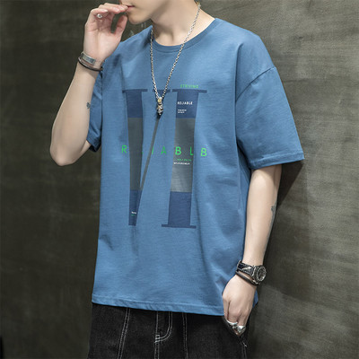 Ανδρικό μπλουζάκι με απλικέ - απλό μοντέλο