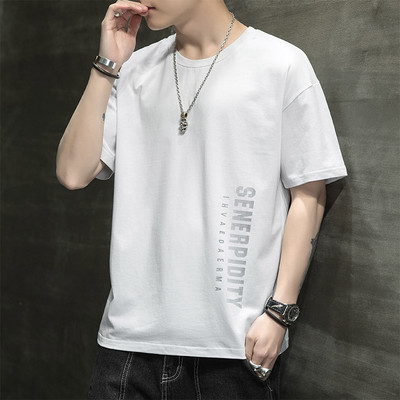 Ανδρικό μπλουζάκι με απλικέ - απλό μοντέλο