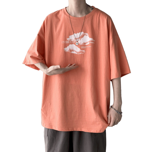 Lai ümara kaelusega ja 3/4 varrukatega T-särk