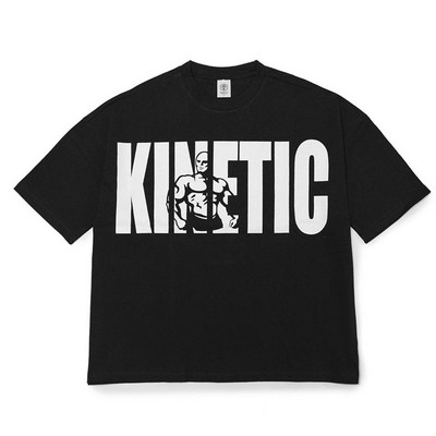 Μπλουζάκι με φαρδύ μοντέλο για άντρες με επιγραφή