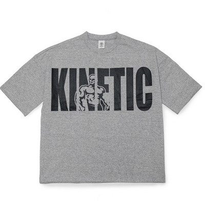 Μπλουζάκι με φαρδύ μοντέλο για άντρες με επιγραφή