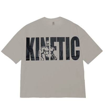 Μπλουζάκι με φαρδύ μοντέλο για άντρες με επιγραφή