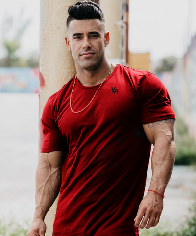 Σπορ-βαμβακερό μπλουζάκι για άντρες