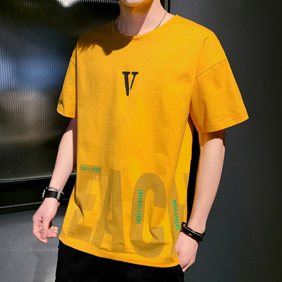 Καλοκαιρινό μπλουζάκι νέου μοντέλου με κοντά μανίκια και απλικέ