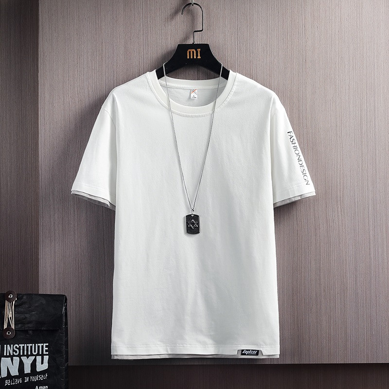 Мъжка ежедневна тениска с къс ръкав - три модела