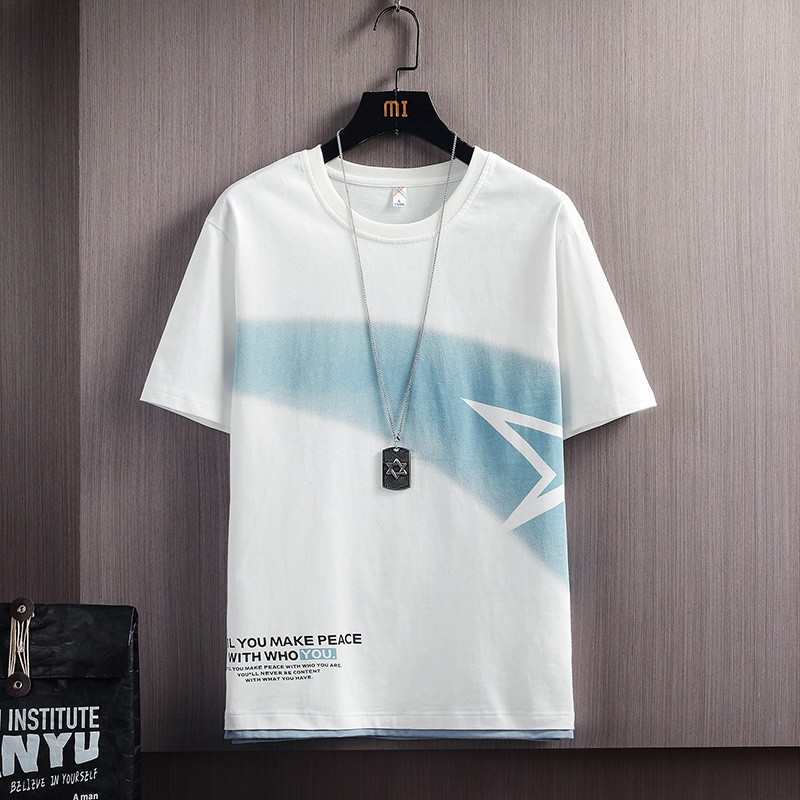 Мъжка ежедневна тениска с къс ръкав - три модела