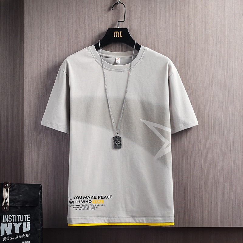 Мъжка ежедневна тениска с къс ръкав - три модела