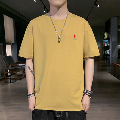 Ανδρικό μπλουζάκι με κοντά μανίκια - απλικέ