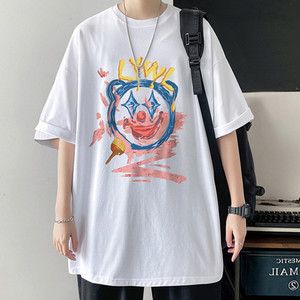 Φαρδύ μοντέλο μπλουζάκι με μανίκια 3/4 - για άντρες