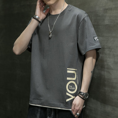 Ανδρικό μπλουζάκι φαρδύ μοντέλο με κοντά μανίκια