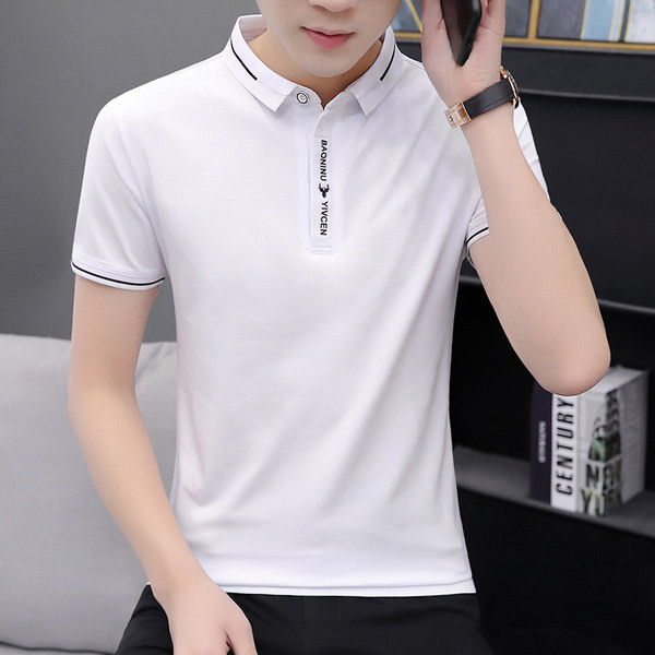 Novi model ljetne muške majice s kragnom i kratkim rukavima