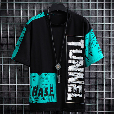 Lühikeste varrukatega O-kaelusega meeste T-särk