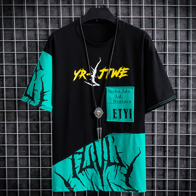 Lühikeste varrukatega O-kaelusega meeste T-särk