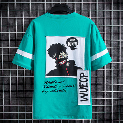 Lühikeste varrukatega O-kaelusega meeste T-särk