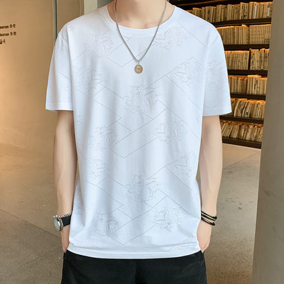 Ανδρικό μπλουζάκι με κοντά μανίκια και απλικέ