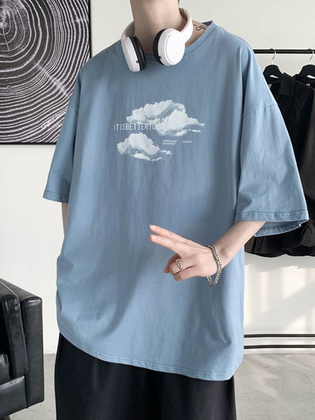 Aplikatsiooniga ja 3/4 varrukatega T-särk meestele