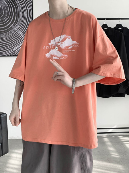 Aplikatsiooniga ja 3/4 varrukatega T-särk meestele